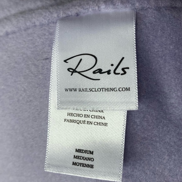 Rails Shacket CONNIE Shirt Shacket Jacket Lilac Lavender Size Medium, Wool blend - Picture 9 of 12